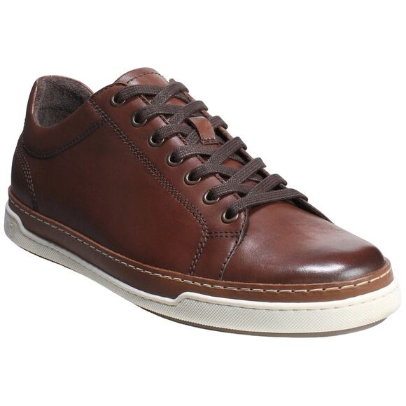 Allen Edmonds Porter Derby Sneaker Low Top Sporty Leather Brown EU 37 US 6.5 - Picture 1 of 8